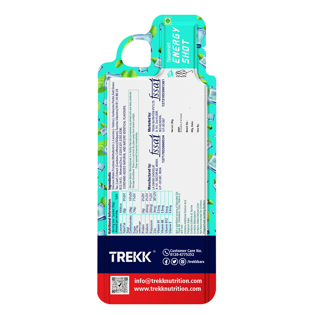 TREKK AdvantEdge Spearmint Energy Shot Gel 35g